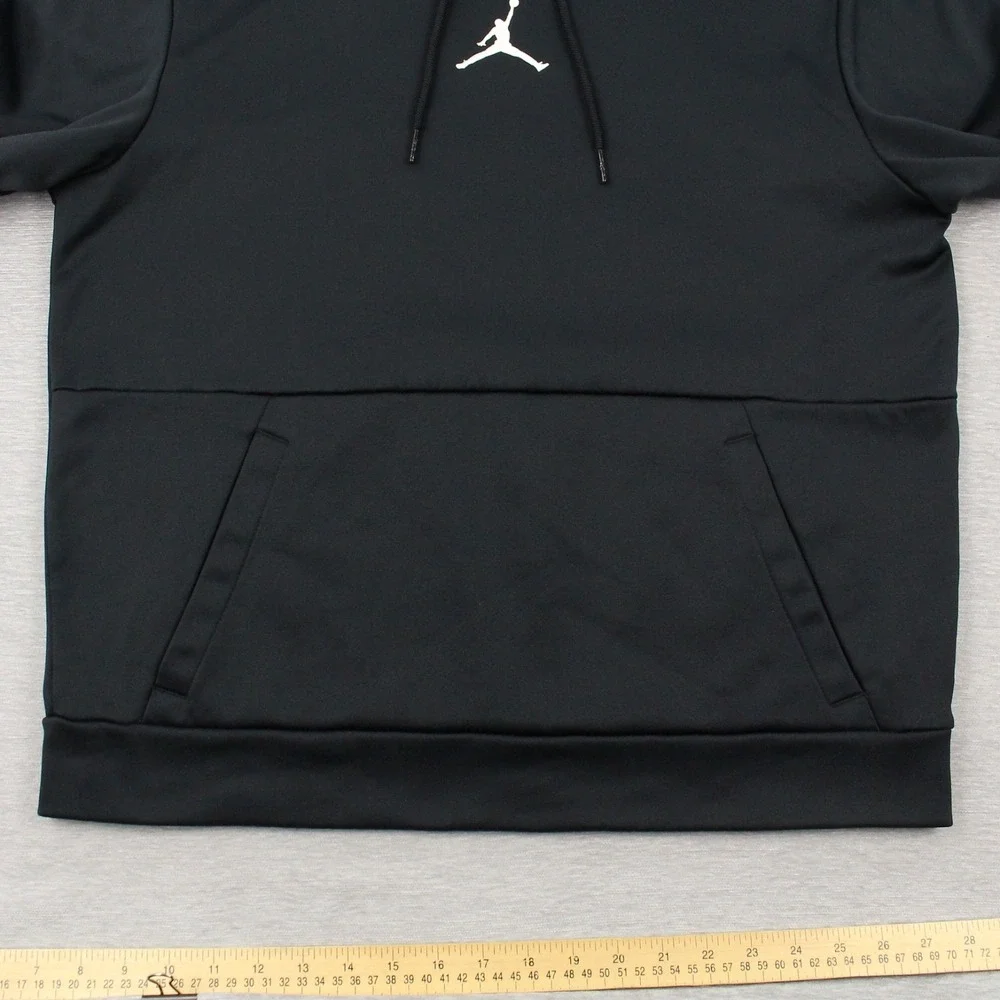 Jordan 23 Alpha Hoodie Mens M Black Pullover Polyester Long Sleeve